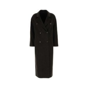 Loulou De Saison Women Dark Brown Wool Blend Irvin Coat